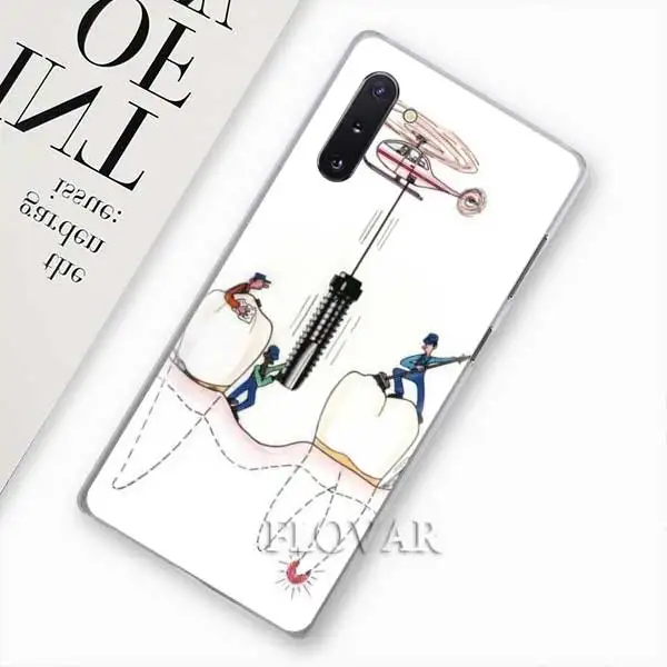 008 Dentist Teeth Tooth Phone Cases for Samsung Galaxy Note 10 S10 Plus 5G S10e A30 A40 A50 A60 A70 M40 Hard Cover Coque - Цвет: 008