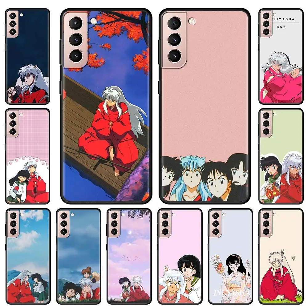 

Japanese Anime Inuyasha Phone Case Cover for Samsung Galaxy S21 S20 Ultra S10 Lite S9 S8 Plus S20 FE S10e Soft TPU Funda Coque