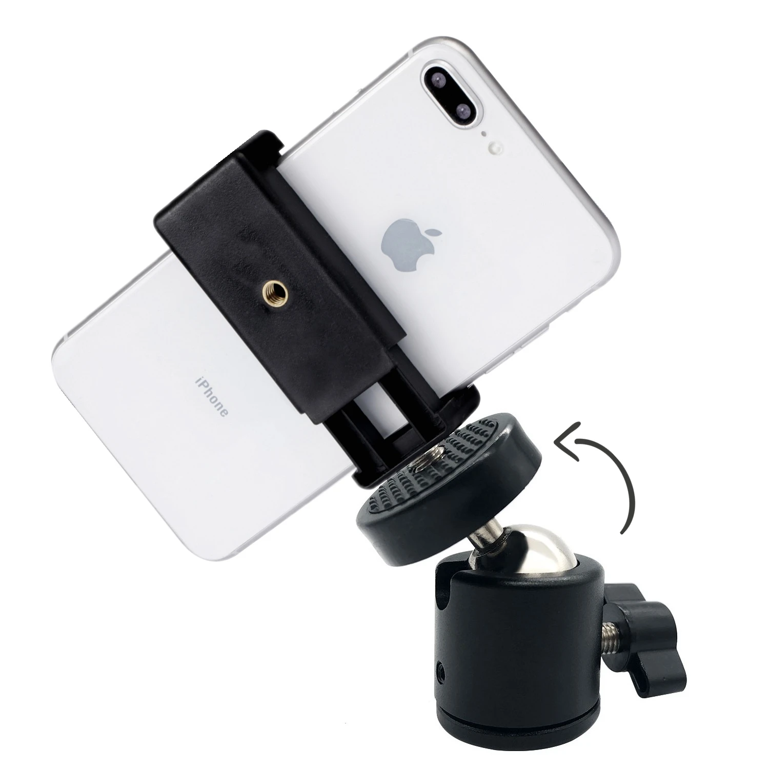 

Universal Moblie Phone Clip Bracket Holder Mount 1/4 Screw Hot Shoe Phone Clip Tripod Monopod Stand For Smartphone camera