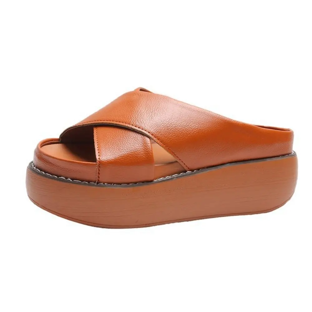 

Platform Sandals Luxury Summer 2021 New Solid Color Women's Sandals 35-43 Roman Women's Slippers Women's Shoes Slippers