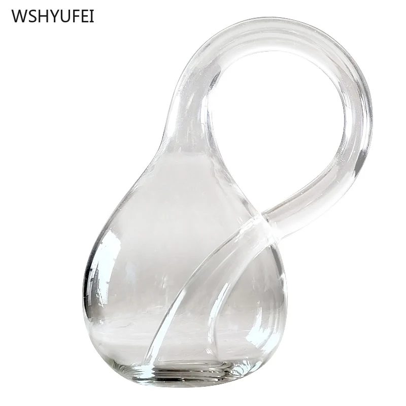 

Home Magic Decor Creative Transparent Glass Vase Four-dimensional space will always be filled with water-free Klein bottle