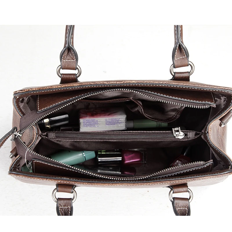 Женская сумка хобо из натуральной кожи с верхней ручкой|Сумки ручками| |