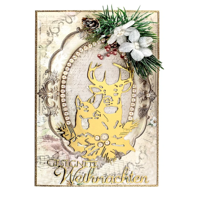 

Christmas Halloween Ornaments Lace Borders Leaf Metal Cutting Diesfor DIY Scrapbooking Embossing Crafts Cards Making New 2020