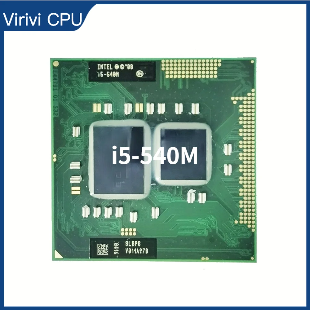 

Intel Core i5-540M i5 540M SLBPG SLBTV 2.5 GHz Dual-Core Quad-Thread CPU Processor 3W 35W Socket G1 / rPGA988A