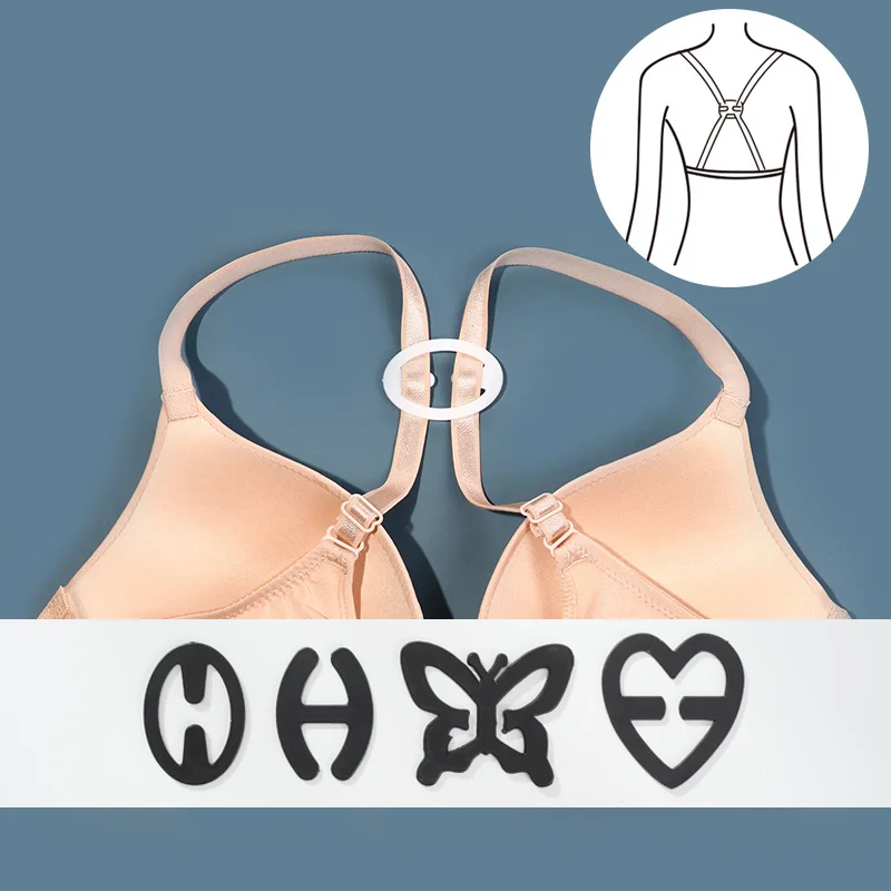 

3ps New Invisible Bra Buckle Free Shipping Shadow-Shaped Underwear Buckle Bra Back Intimates Accessories Clips Strap Holders