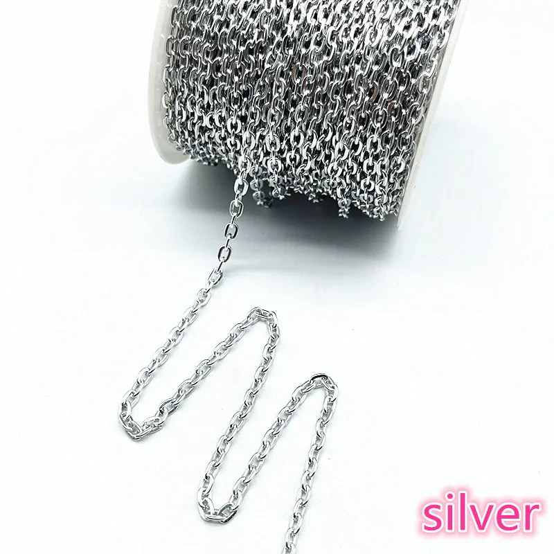 Цепочка из алюминия с золотым/посеребренным/бронзовым покрытием для