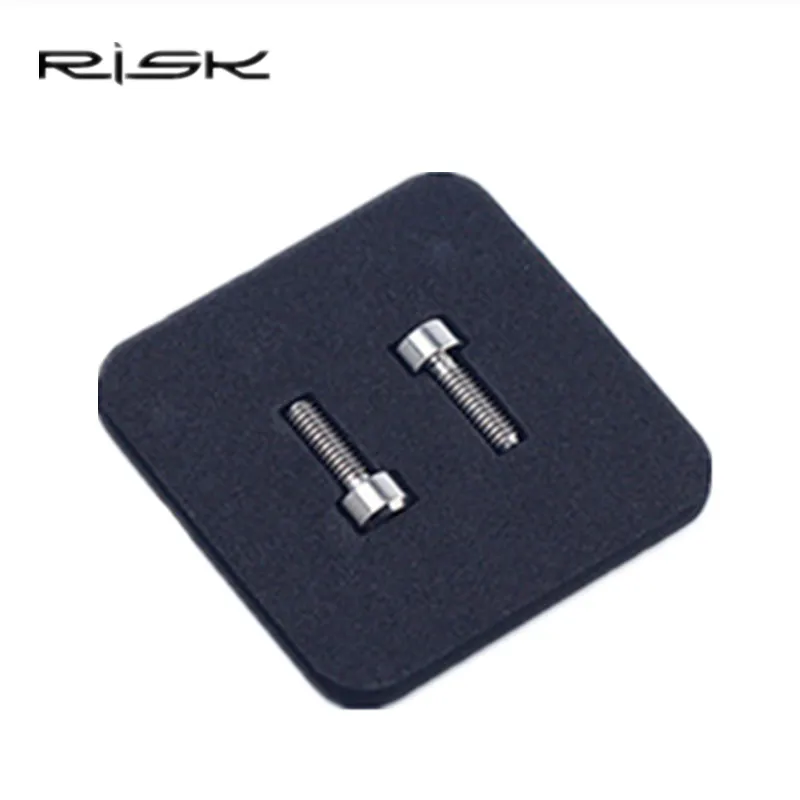 Titanium RISK 2 шт./лот, M5* 14 мм, титановый сплав, велосипедные болты, MTB горный велосипед, Сверхлегкий тормоз, фиксированная ручка, болты, велосипедные винты M5x14mm - Цвет: Titanium