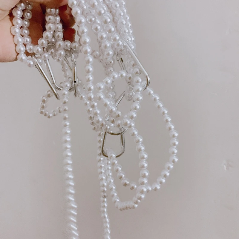 

40GC Корейская сумка с жемчугом и покрытием, поясная цепочка, «сделай сам», съемные ремни для сумок, ремни для сумок, ручные аксессуары, наплеч...