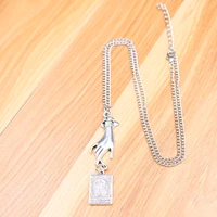 vintage silver plated victorian age gesture divination tarot necklace diy jewelry crafts gift for woman p842