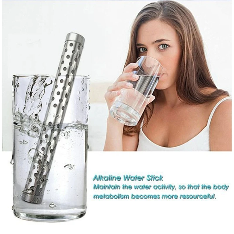 

Alkaline pH Water Filter Sticks 5.28x0.63in Increases pH Levels Decreases ORP Multiple Layers Filtrations Eco-friendly