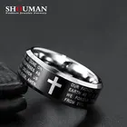 SHOUMAN 8 мм Крест Иисуса Христа из нержавеющей стали 316L для мужчин и женщин, мужской яркий амулет, подарок на удачу, никогда не выцветает