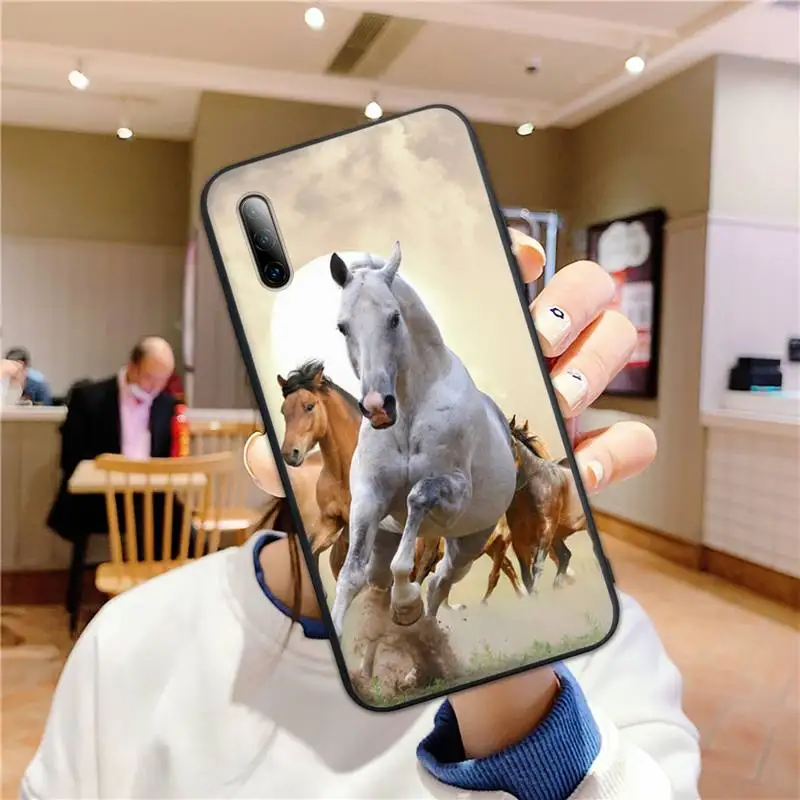 

Animal furious Running Horse Phone Case For Huawei nove 2i 3i E 4 5 6 7 Pro Se Y5 Y6 Y7 Y8 Y9 Prime 2018 2019 Cover Fundas