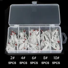 Тройные рыболовные крючки, 25 шт., рыболовные снасти, острый тройной рыболовный крючок с бородкой из углеродистой стали, морские аксессуары с перьями