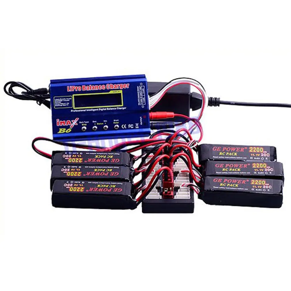 HotRc XT60 2S-6S Plug Lipo Battery Parallel Charging Board for RC IMAX B6 Charger Car Drone Balance Charge Part | Игрушки и хобби