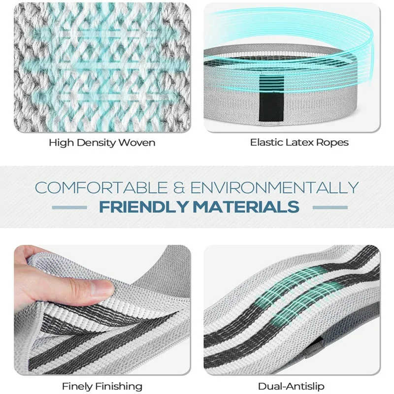 3 упаковки тянущиеся круглые ленты-трофеи для фитнеса тренажерного зала