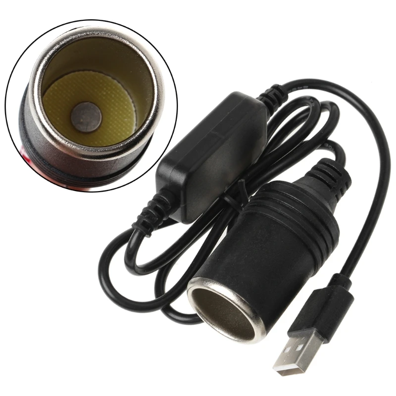 USB 5V To 12V розетка для автомобильного прикуривателя Женский адаптер питания |