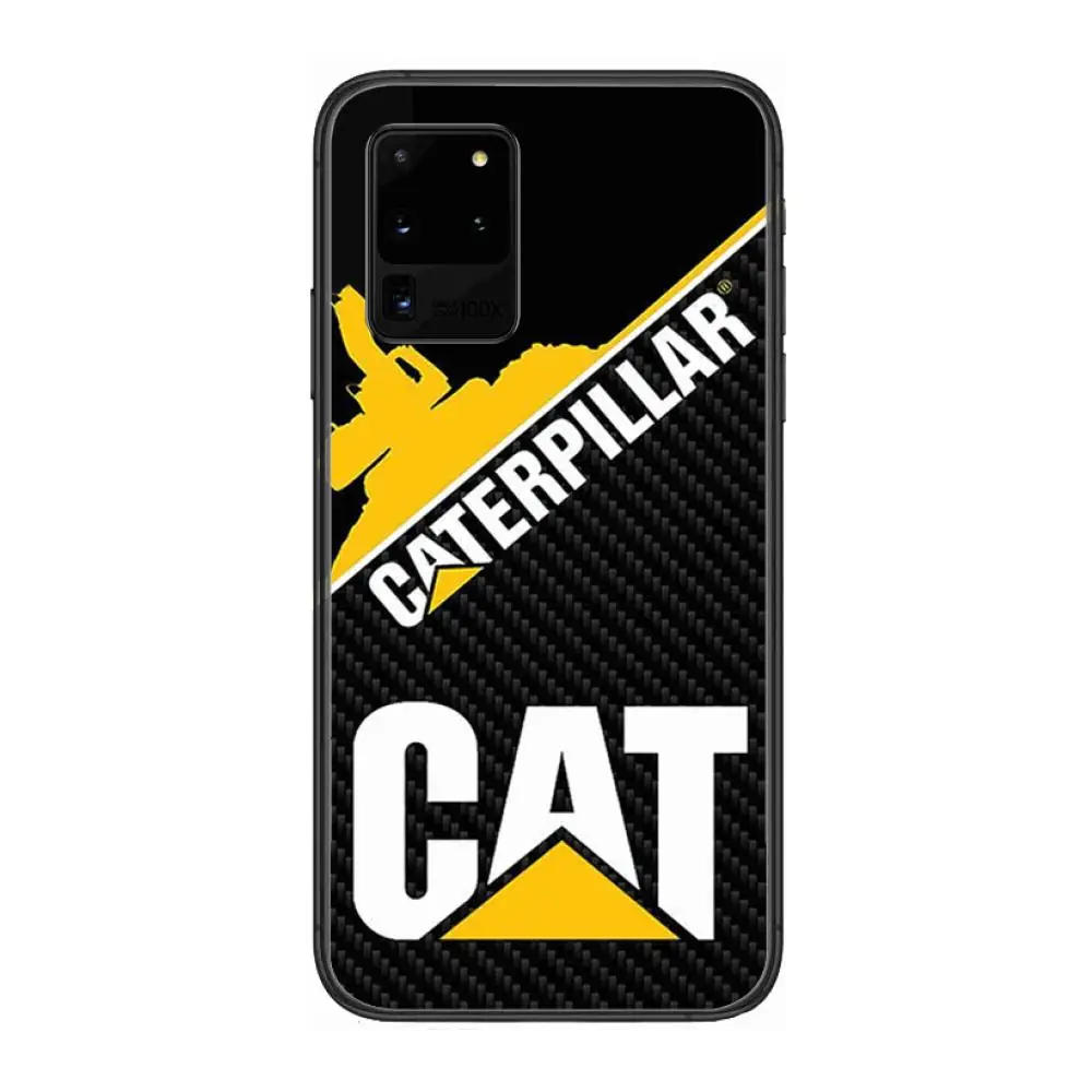 

Caterpillar LOGO style Phone cover hull For SamSung Galaxy S 6 7 8 9 10 20 21 Plus Edge E note 5G Lite Ultra black soft bumper