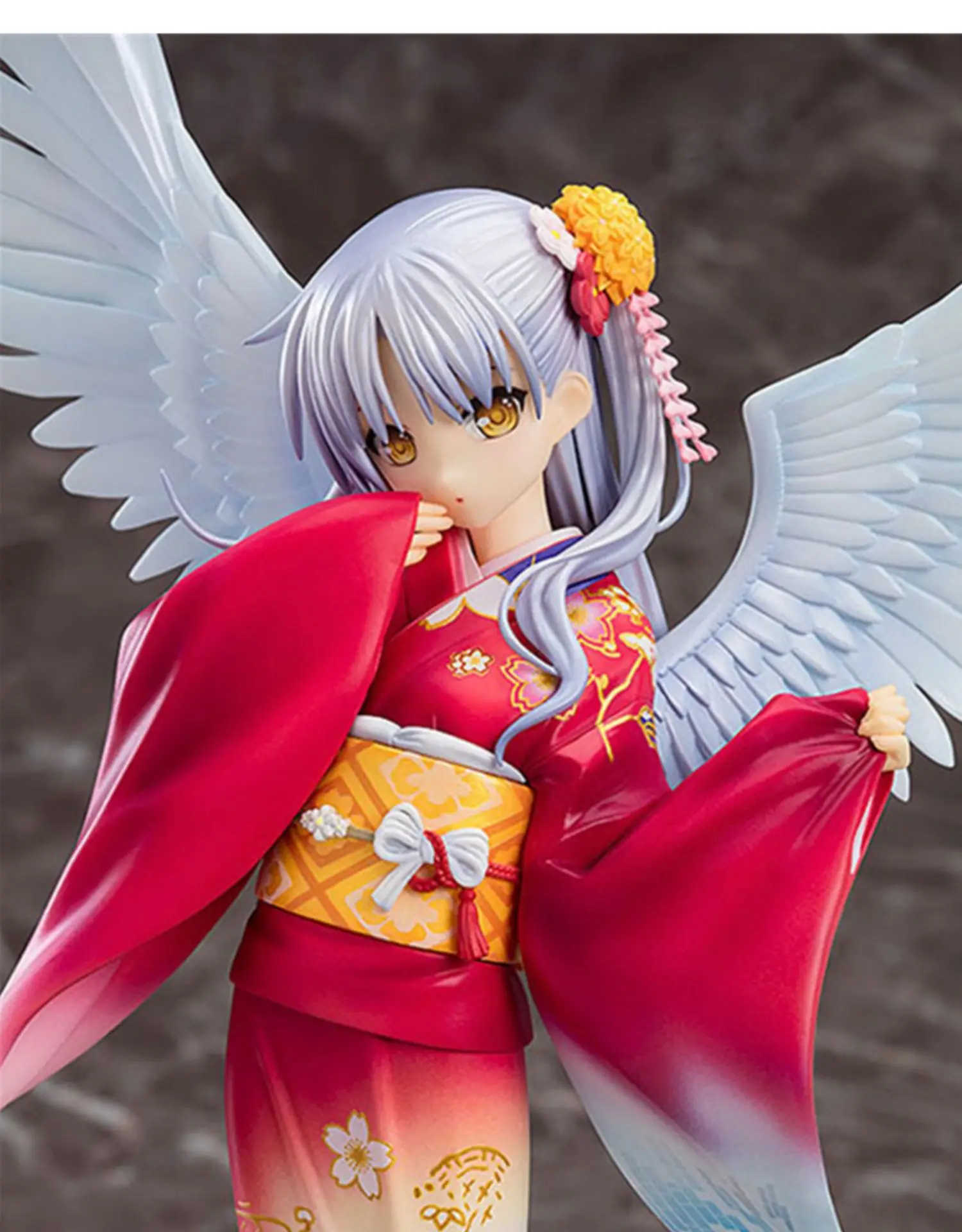

Angel Beats Tachibana Kanade kimono Action Figures Kimono Ver. Statue PVC Anime Figures Collection Model Toys Doll Gift