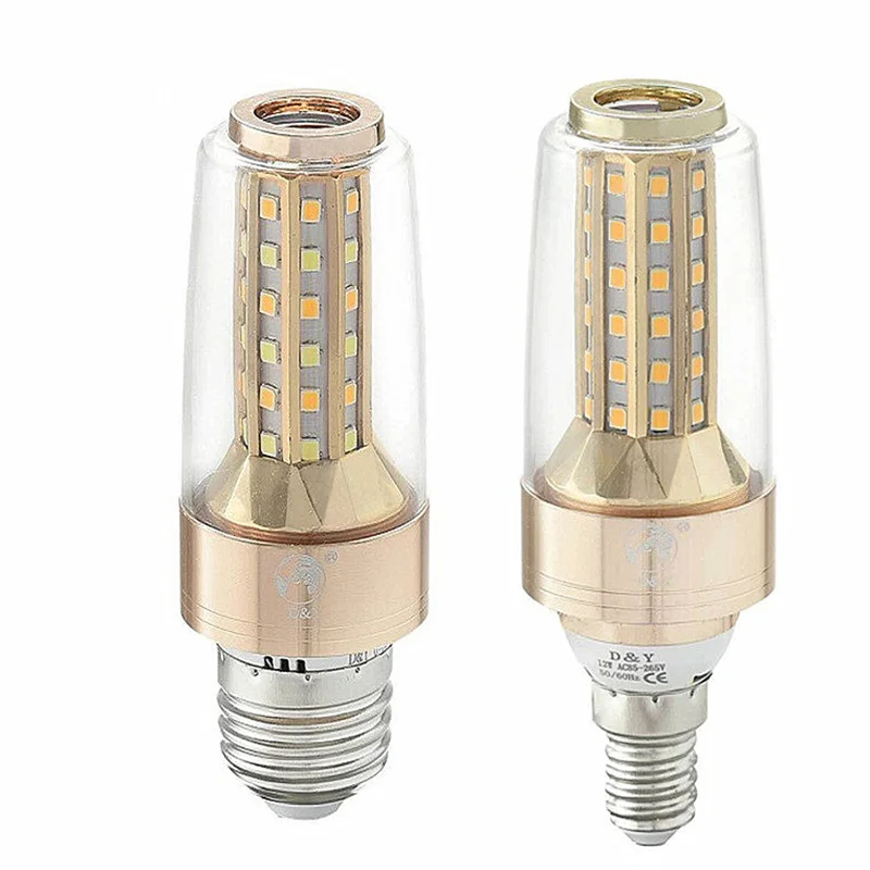 

Smart LED Corn lamp Light E27 E14 12W Led Candle Bulb 110V 220V Energy Saving Warm/cool white LED Bombillas chandelier Home Dec
