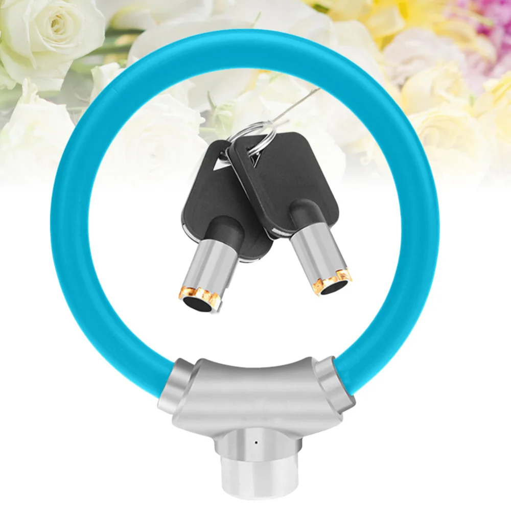 

Lock Steel Cable Lock Horseshoe Lock Ring Lock Cycling Parts for Outdoor Riding (Red)