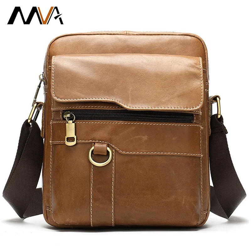 

2022 New Fashion men shoulder bags for husband messenger crossbody bag Genuine Leather high quality small shoulder bag vintage