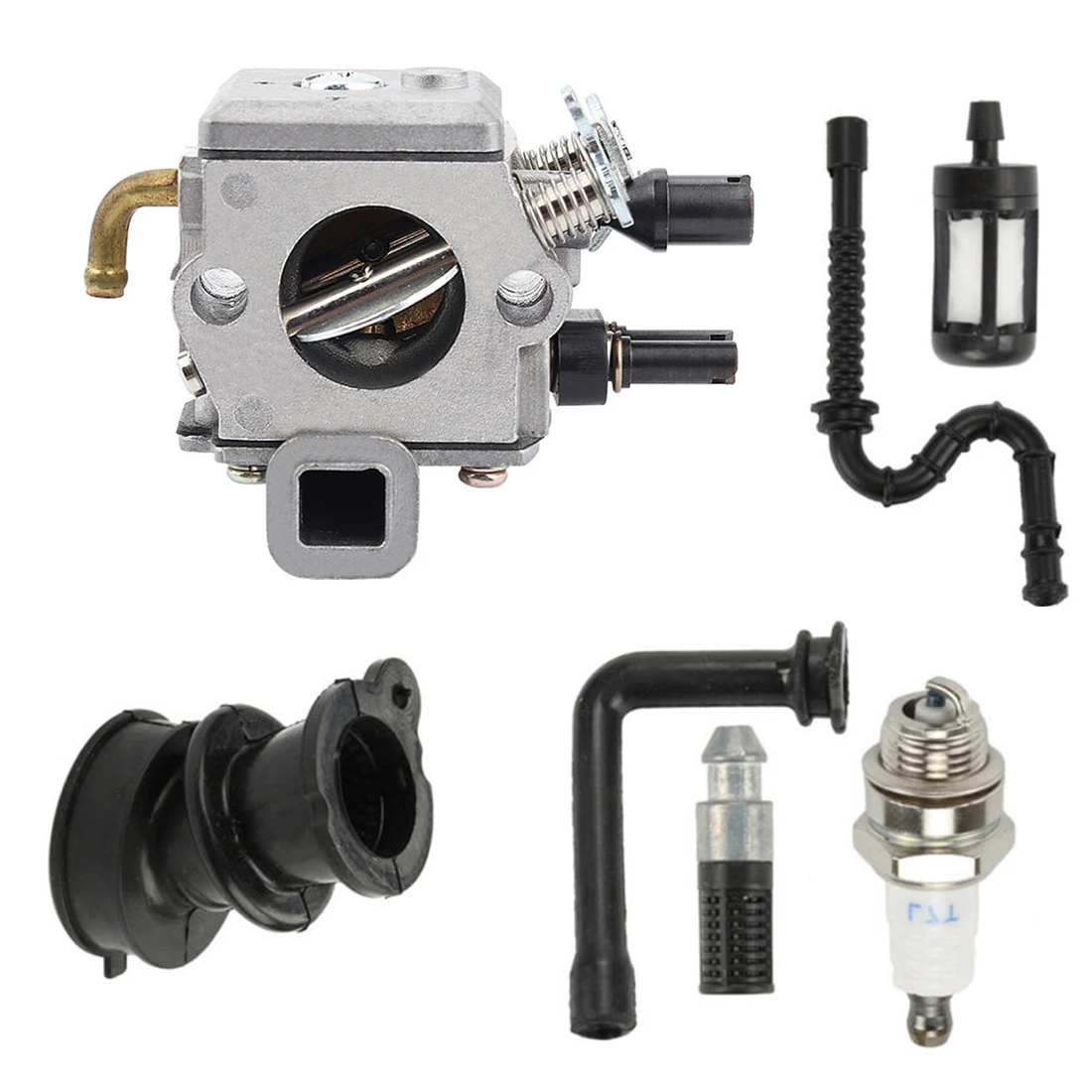 

OEM Carburetor Kit Carburetor Fuel Filter Oil Line For Stihl MS340 MS360 034 036 034AV Super Chainsaw Replacements Trimmer Mower