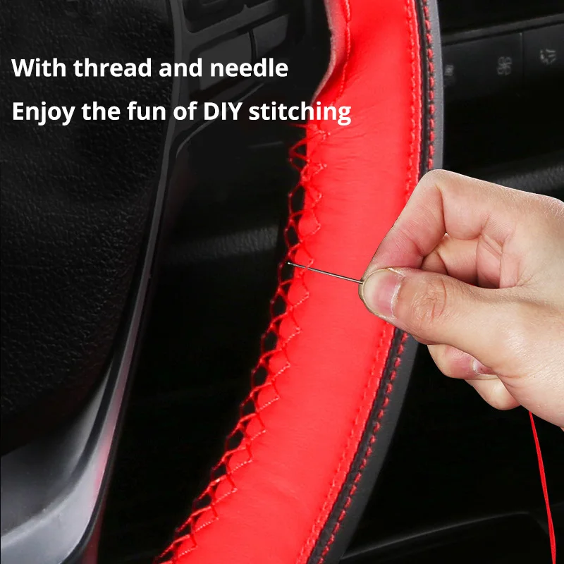 AUTOYOUTH микрофибра кожаное рулевое колесо крышка автомобильные аксессуары для