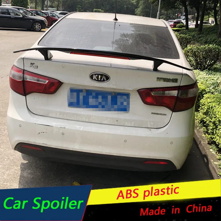 Универсальный спойлер Для Седана с стоп-сигналами 2013 для KIA RIO 2015 из АБС-пластика