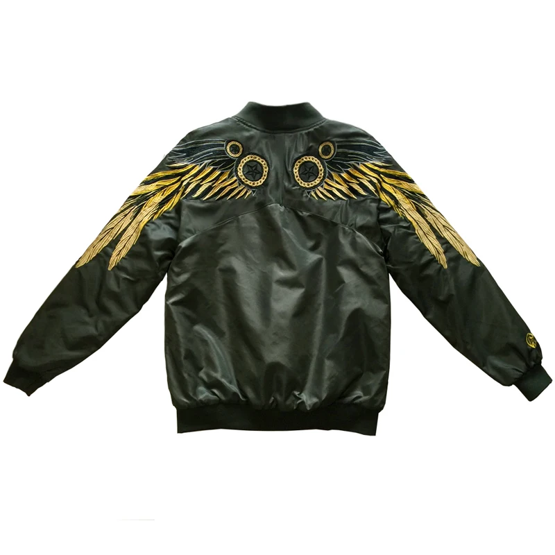 

Harajuku Style Bomber Jacket Women Casual Wing Embroidery Black Jackets Hot Streetwear Badge Patch Outerwear