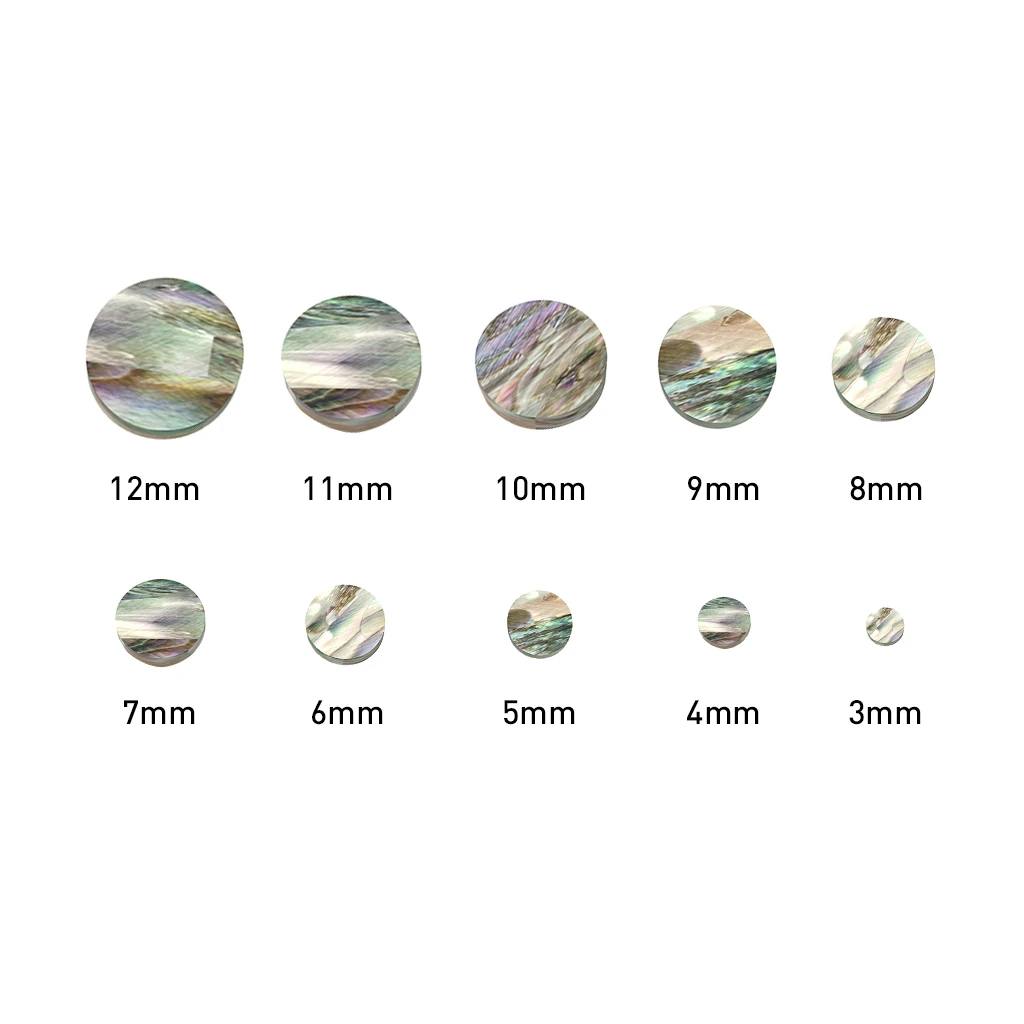 

10 PCS Abalone Shell Guitar Fingerboard /Fretboard Dots Diameter Of 3mm-12mm Decorate Guitar Ukulele Mandolin Banjo Fingerboard