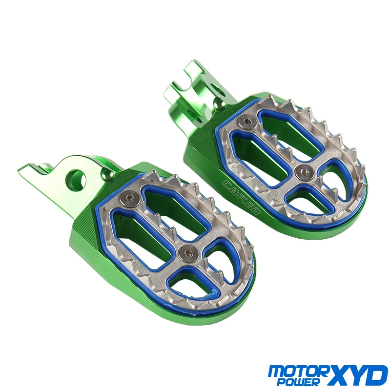 CNC мотоцикл заготовка MX широкие подножки педали для квасаки KX250F 06-16 KX450F 07-16 KLX450R