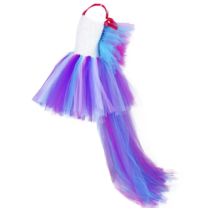 Карнавальный костюм единорога для девочек нарядное детское летнее Пастельное