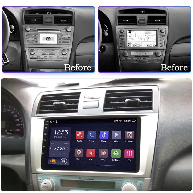 2G ram 32G rom автомобильный Стерео Авторадио dvd-плеер Android 8 1 для Toyota Camry 2007-2011 gps