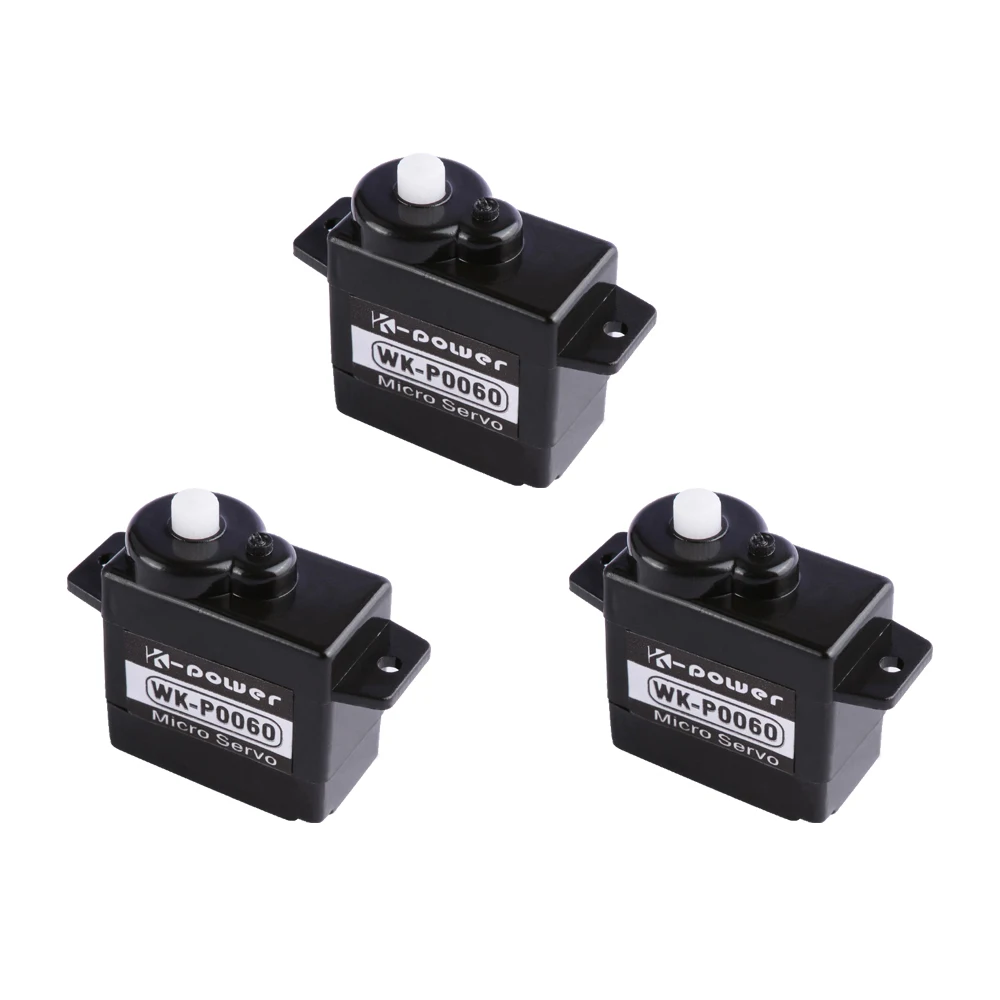 3 шт. K power P0060 Аналоговый сервопривод 1.2кг/0.09Sec высокоскоростная пластиковая