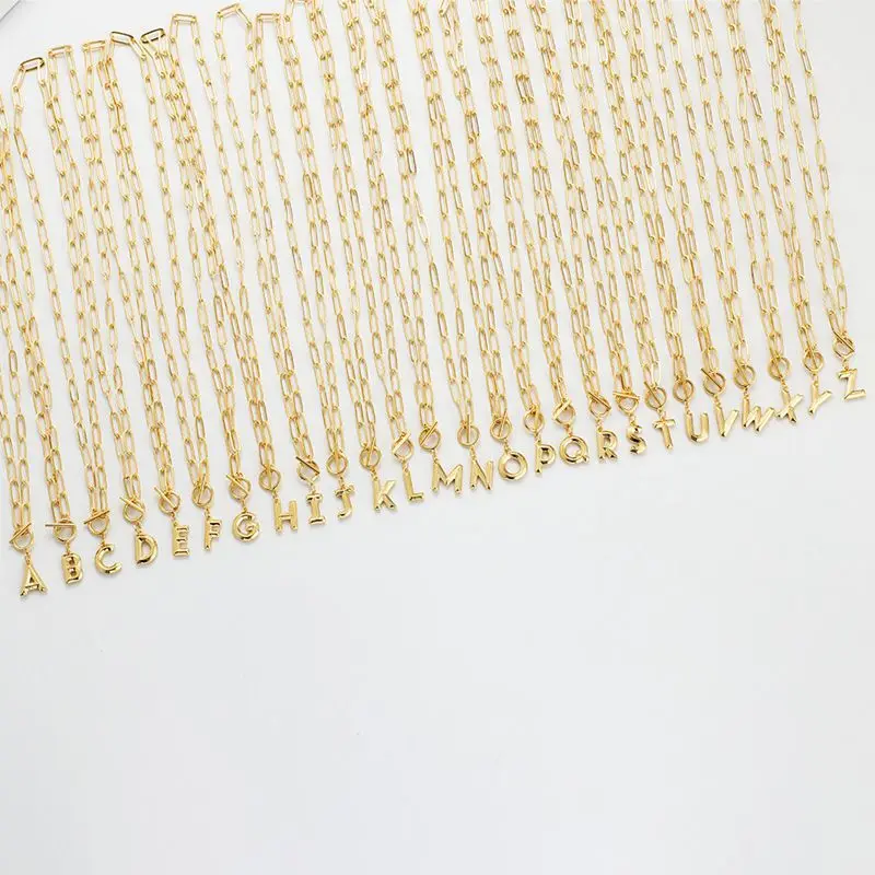 

Hauptstadt Brief Initial Halskette HipHop Gold Alphabet Anhnger Halsketten Dicke Kette Schnalle Halskette