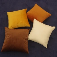 essie home high end velvet cushion cover pillow case caramel cream color collection cotton matte velvet red lumber pillow case