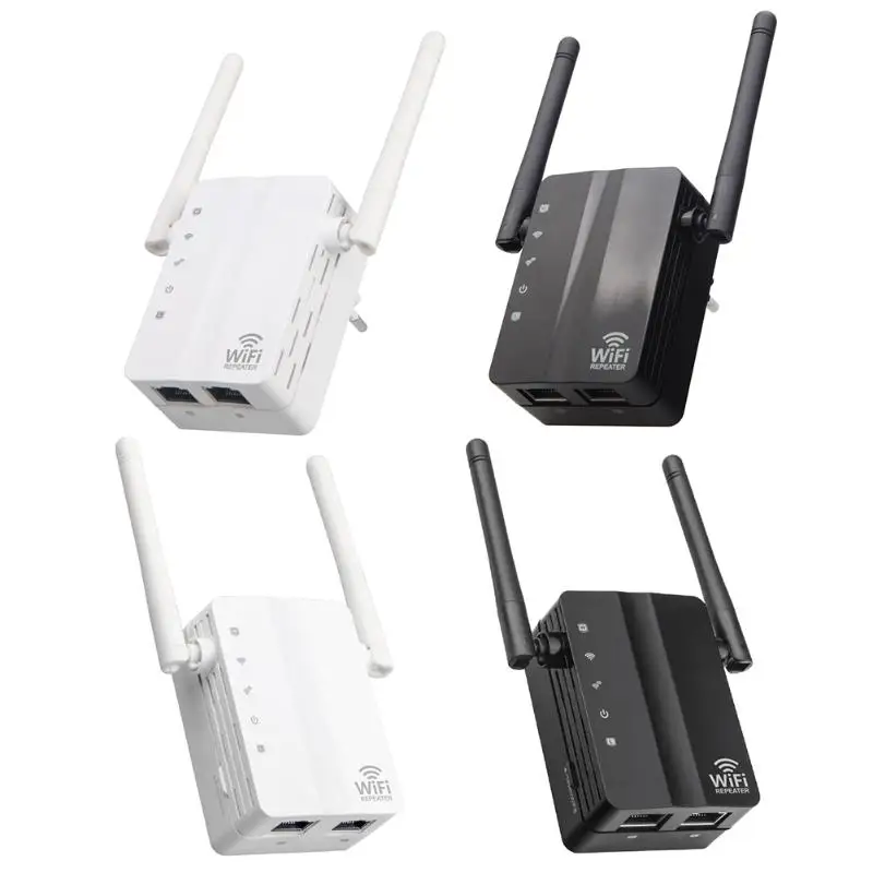 Беспроводной Wi Fi ретранслятор 300 Мбит/с 2 антенны WiFi расширитель диапазона Wlan порт