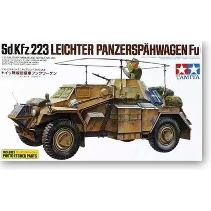 

Assemble original toy Tamiya model 1/35 Germany Sd.KFZ.223 radio command belt etch