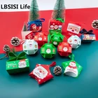 LBSISI Life 20 шт.лот рождественские конфеты, шоколад, бумажные коробки, новогодвечерние, детская подарочная упаковка, рождественская елка, подвеска, украшение