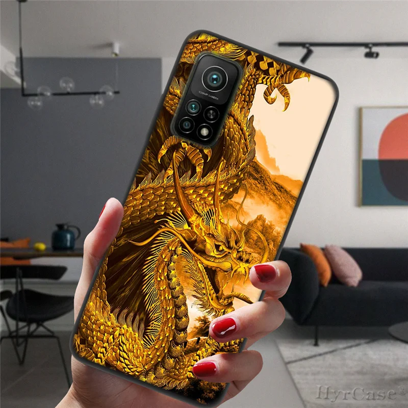 Силиконовый чехол с китайским драконом для Xiaomi Mi 10T Lite Redmi Note 10 10S 9S 7 8 9 Note9 Pro 8T 9C -