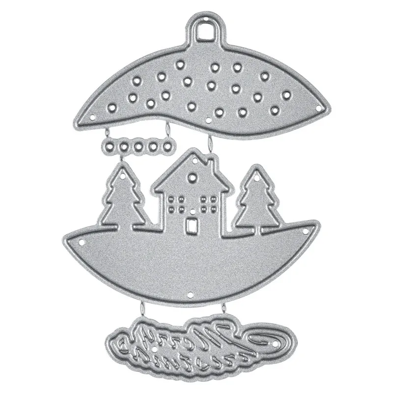 

Eastshape House Bell Metal Cutting Dies Merry Christmas DIY Etched Dies Craft Paper Card Making Scrapbooking Embossing New 2019