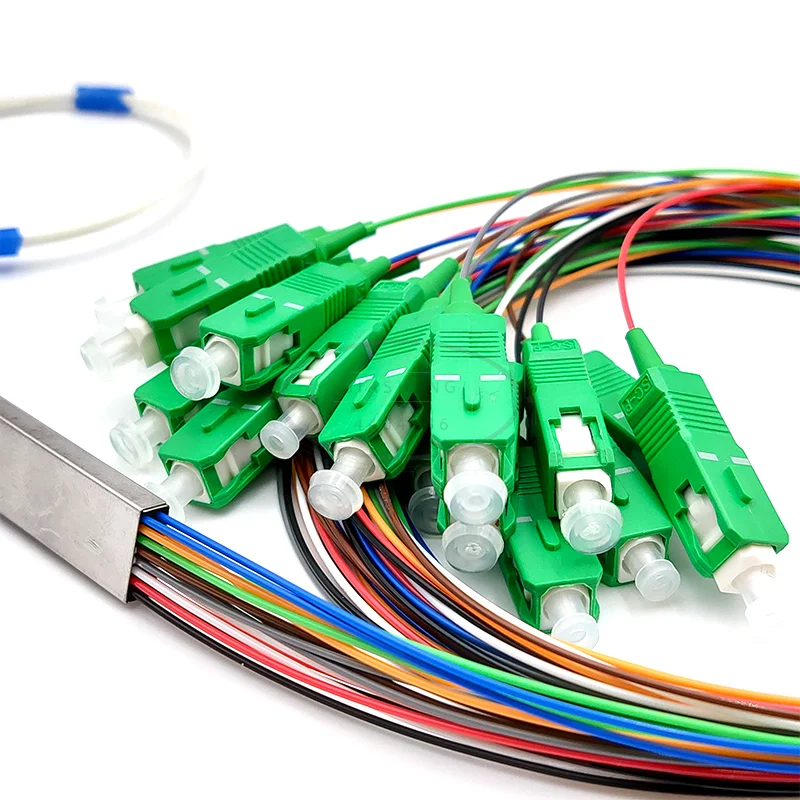 10 шт. FTTH Волоконно-оптический ПВХ ПЛК-Сплиттер SC APC 1x16 ПЛК-сплиттер | Мобильные