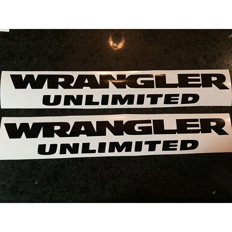 2 шт. неограниченные наклейки Wrangler для джипа виниловые размер в наличии на окна 17 5