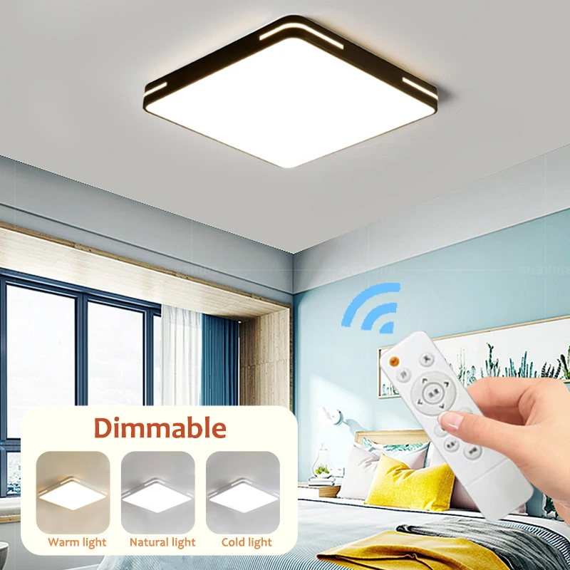 $39.26 Ceiling Light Square Chandelier LED Ceiling Lamp For Bedroom Dining Living Room Lighting Pendant Lighting Indoor Decoration