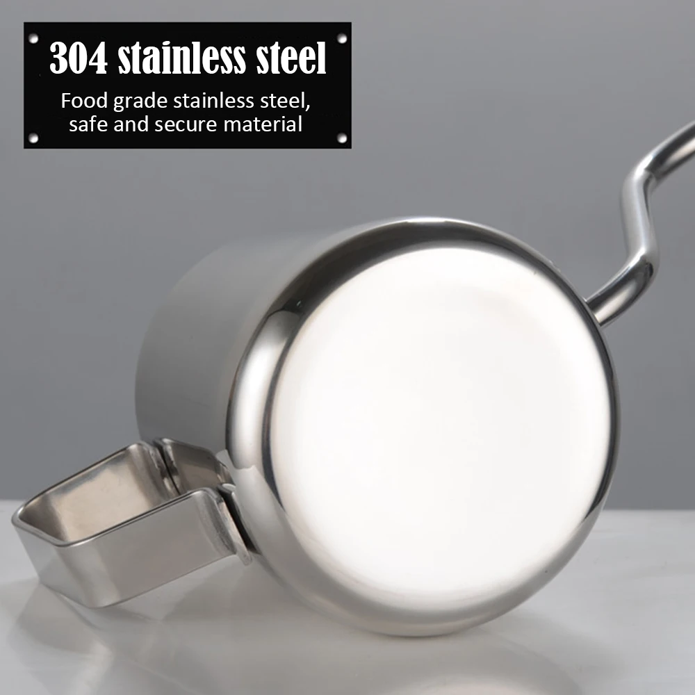 250ml/350ml Drip Coffee Pot Stainless Steel Teapot Long Spout Kettle Cup Home Kitchen Tea Tool For Cafetera Dropship | Дом и сад