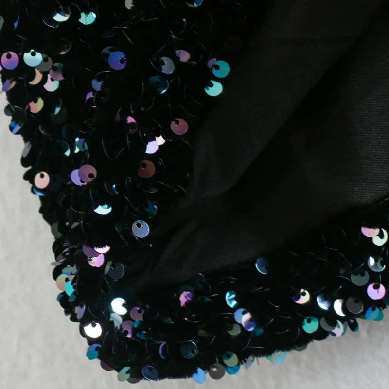 

Dress Women Za 2020 Black Sexy Sequin Mini Dress Female Long Sleeve Vintage Sparkly Elegant Dresses For Women Party