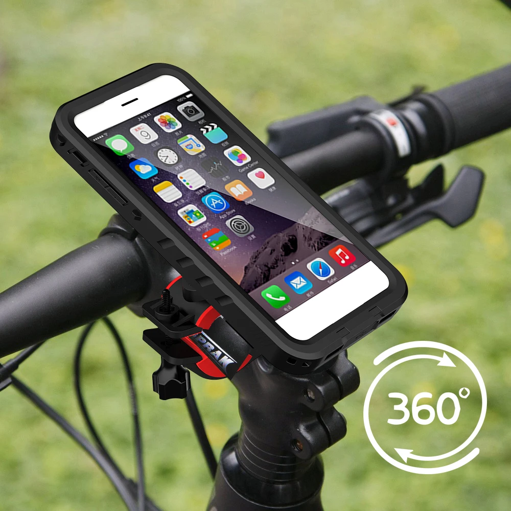 Для iPhone 7/8 противоударный чехол сумка 360 RotateBike держатель для телефона мотоцикл