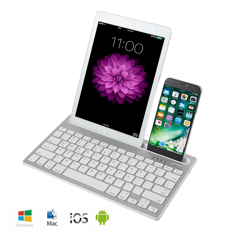 Беспроводная мини клавиатура для iPad 2 3 4 Air 1 Новинка 2017 2018 Pro 9 7 Mini 5 портативная