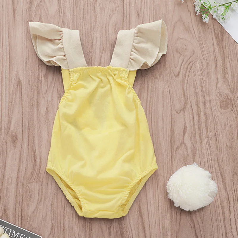 Kawaii Rabbit/боди для новорожденных с рукавами крылышками ангела Детские ползунки