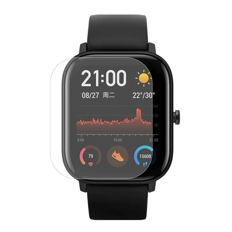 

Ультратонкая Защитная пленка для Xiaomi Huami Amazfit GTS с защитой от отпечатков пальцев, полное покрытие, мягкая пленка из ТПУ для Amazfit GTS